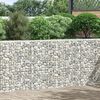 vidaXL gabion-h&oslash;jbed 150x20x100 cm trapezformet galvaniseret st&aring;l