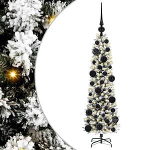 vidaXL Kunstigt juletr&aelig; Hvid 120 cm PVC og metal og plast