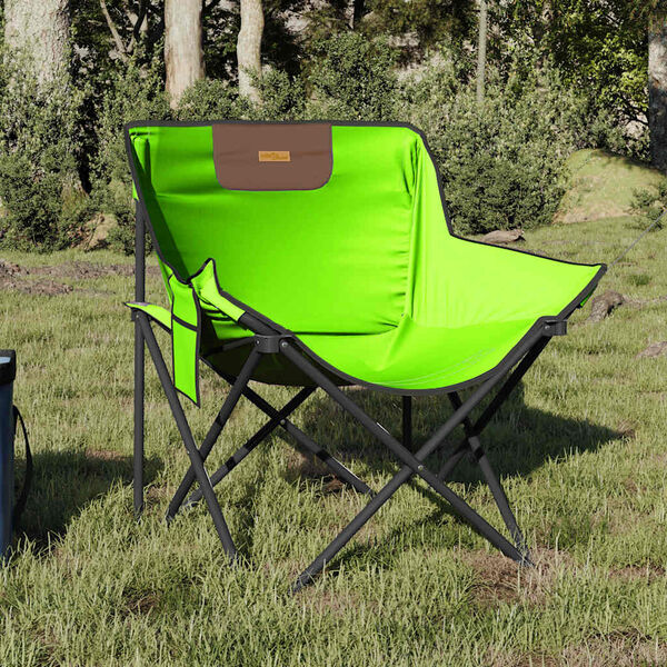 vidaXL campingstole med lommer 2 stk. foldbar grøn
