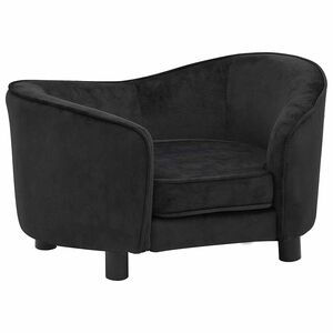 vidaXL hundesofa 69x49x40 cm plys sort