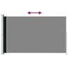 vidaXL sammenrullelig sidemarkise til terrassen 180x300 cm sort