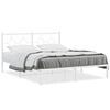 vidaXL sengeramme med sengegavl 160x200 cm metal hvid