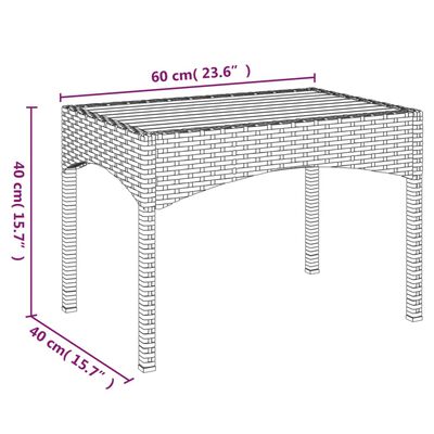 vidaXL spisebordssæt til haven 4 dele med hynder polyrattan grå