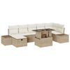 vidaXL Havesofa S&aelig;t 8 stk. Beige polyrattan