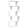 vidaXL rumdelerreol 5-lags hvid 70x24x161 cm konstrueret tr&aelig;