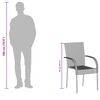 vidaXL havestole 4 stk. stabelbare polyrattan sort