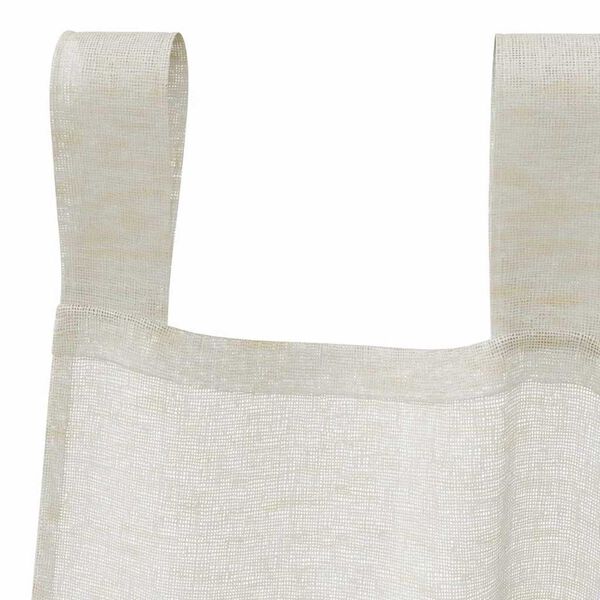 vidaXL Voile Gardin med gardiner 2 pcs Creme 260 x 140 cm Polyester