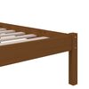 vidaXL sengeramme 75x190 cm Small Single massivt tr&aelig; gyldenbrun