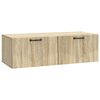 vidaXL V&aelig;gh&aelig;ngt TV-skab Sonoma-eg 98 x 41 x 30 cm Konstrueret tr&aelig;