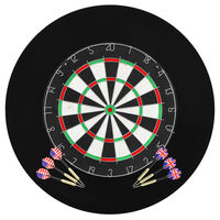 vidaXL professionel dartskive i sisal med 6 dartpile og ramme