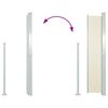 vidaXL sammenrullelig sidemarkise 140 x 300 cm cremefarvet