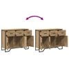 vidaXL Sideboard med skuffe Artisan Egetr&aelig; 97 x 32,5 x 74,5 cm