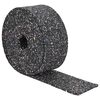 vidaXL Gummigranulat rulle Sort 200 x 12 x 0,8 cm Gummi