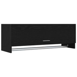 vidaXL Garderobeskab Sort eg 100 x 32,5 x 35 cm Konstrueret tr&aelig;