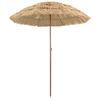 vidaXL Strand Parasol Naturfarvet 255 x 255 x 255 cm Polyester og St&aring;l