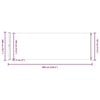 vidaXL sammenrullelig sidemarkise til terrassen 200x600 cm sort