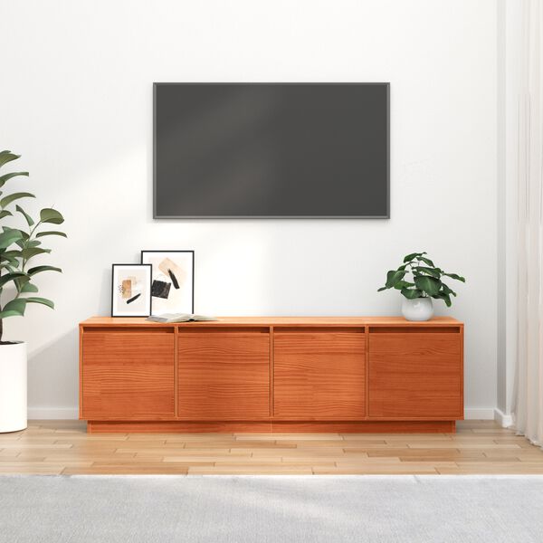 vidaXL TV-skab Brun 156 x 37 x 45 cm Konstrueret tr&aelig;