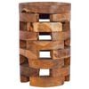 vidaXL sengebord 30x30x45 cm massivt teaktr&aelig;