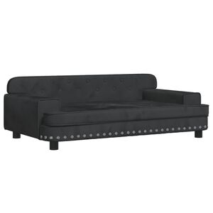 vidaXL sofa til b&oslash;rn 90x53x30 cm velour sort