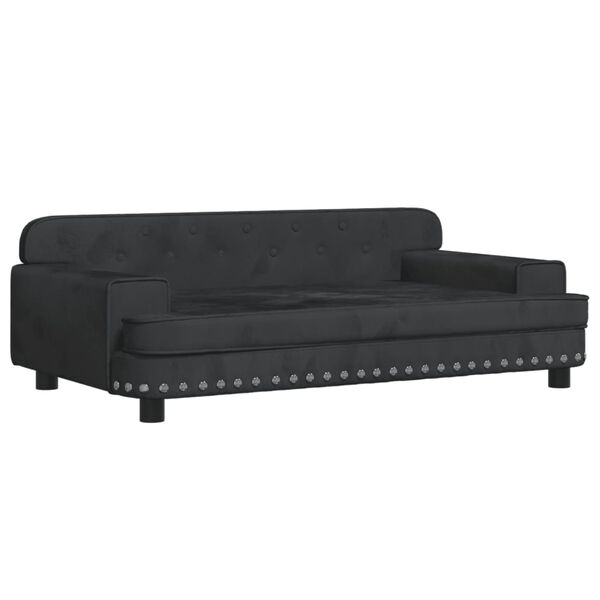vidaXL sofa til b&oslash;rn 90x53x30 cm velour sort