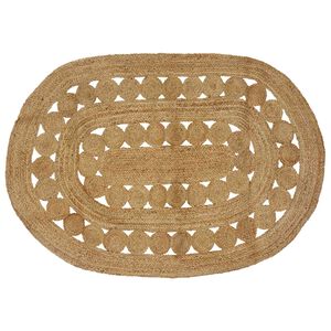 vidaXL Omr&aring;de t&aelig;ppe Naturfarvet 122 x 183 cm Jute