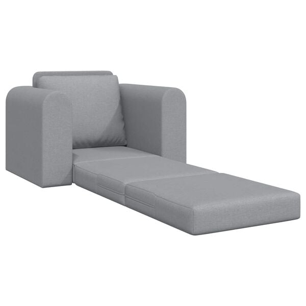vidaXL Sovesofa Lysegr&aring; 98 x 71 x 83 cm Stof
