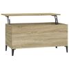 vidaXL sofabord 90x44,5x45 cm konstrueret tr&aelig; sonoma-eg