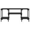vidaXL TV-skab Sort eg 102 x 35 x 45,5 cm Ingeni&oslash;rt tr&aelig; og jern