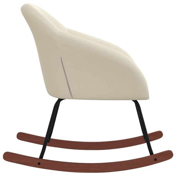 vidaXL gyngestol stof cremefarvet