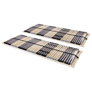 vidaXL lamelbunde til seng 2 stk. 42 lameller 7 zoner 70 x 200 cm