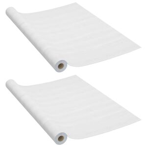 vidaXL selvkl&aelig;bende folie til d&oslash;re 2 stk. 210x90 cm PVC hvidt tr&aelig;