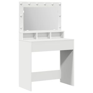 vidaXL Kl&aelig;deskab Hvid 78,5 x 41 x 135 cm Konstrueret tr&aelig;