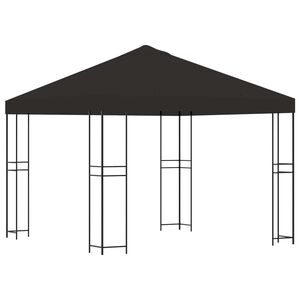 vidaXL Pavillon 3 x 3 m Antracit Polyester og St&aring;l 190 gsm