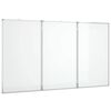 vidaXL magnetisk whiteboard 120x80x1,7 cm foldbart aluminium