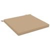 vidaXL S&aelig;depuder SOEST 100% polyester Sandfarvet 60 x 60 x 5 cm