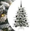 vidaXL Kunstigt Hinged Juletr&aelig; Hvid 120 cm PE og PVC
