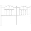 vidaXL udskiftningsgavl 180 cm metal hvid