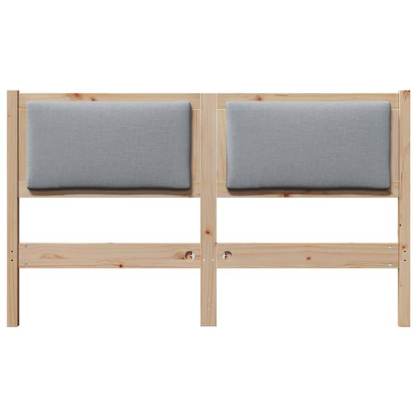 vidaXL Hovedgærde Andet Brun 160 cm Massivt fyrretræ