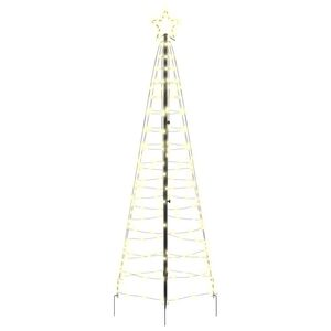 vidaXL LED juletr&aelig; 250 cm 390 LED'er Varm hvid St&aring;l Varm hvid