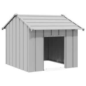 vidaXL hundehus med tag 85x107x81 cm galvaniseret st&aring;l