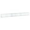 vidaXL gabionkurv med cover 600x50x50 cm galvaniseret jern
