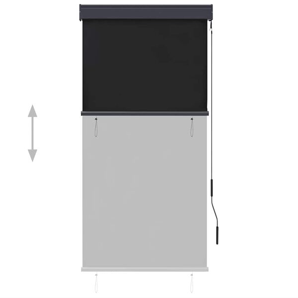 vidaXL udend&oslash;rs rullegardin 80x250 cm antracitgr&aring;