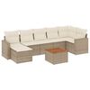 vidaXL sofas&aelig;t til haven 8 dele med hynder polyrattan beige