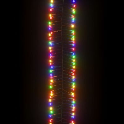 vidaXL LED-lyskæde 400 LED'er 7,4 m PVC flerfarvet lys