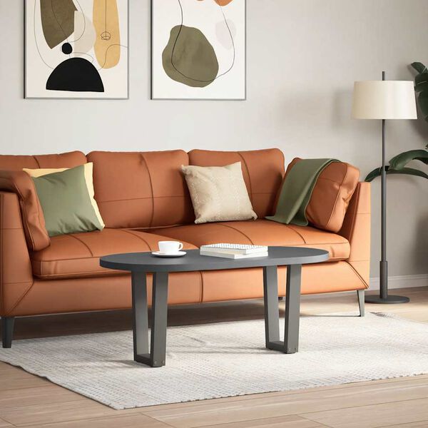 vidaXL sofabordsben V-formet 2 stk. antracit 38 x (42-43,3) cm st&aring;l