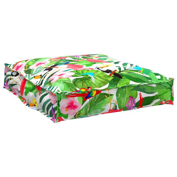 vidaXL Palle Pudes&aelig;t Blomstret 2 pcs Tropisk jungle Oxford stof