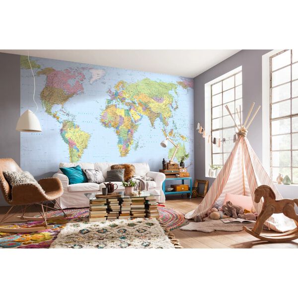 Komar v&aelig;gudsmykning World Map XXL 368 x 248 cm XXL4-038