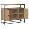 vidaXL Sideboard Artisan Egetr&aelig; 100 x 35 x 80 cm Konstrueret tr&aelig;