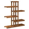vidaXL Planteholder Naturfarvet 93 x 25 x 114,5 cm Massivt Akacietr&aelig;