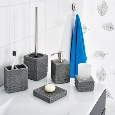 RIDDER toiletbørste med holder mursten antracitgrå